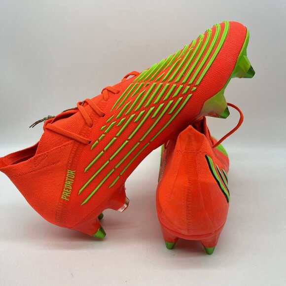 adidas Predator Edge.1 SG Soccer Cleats Low Orange Green Men's Size 6 GW1016 - Picture 5 of 7